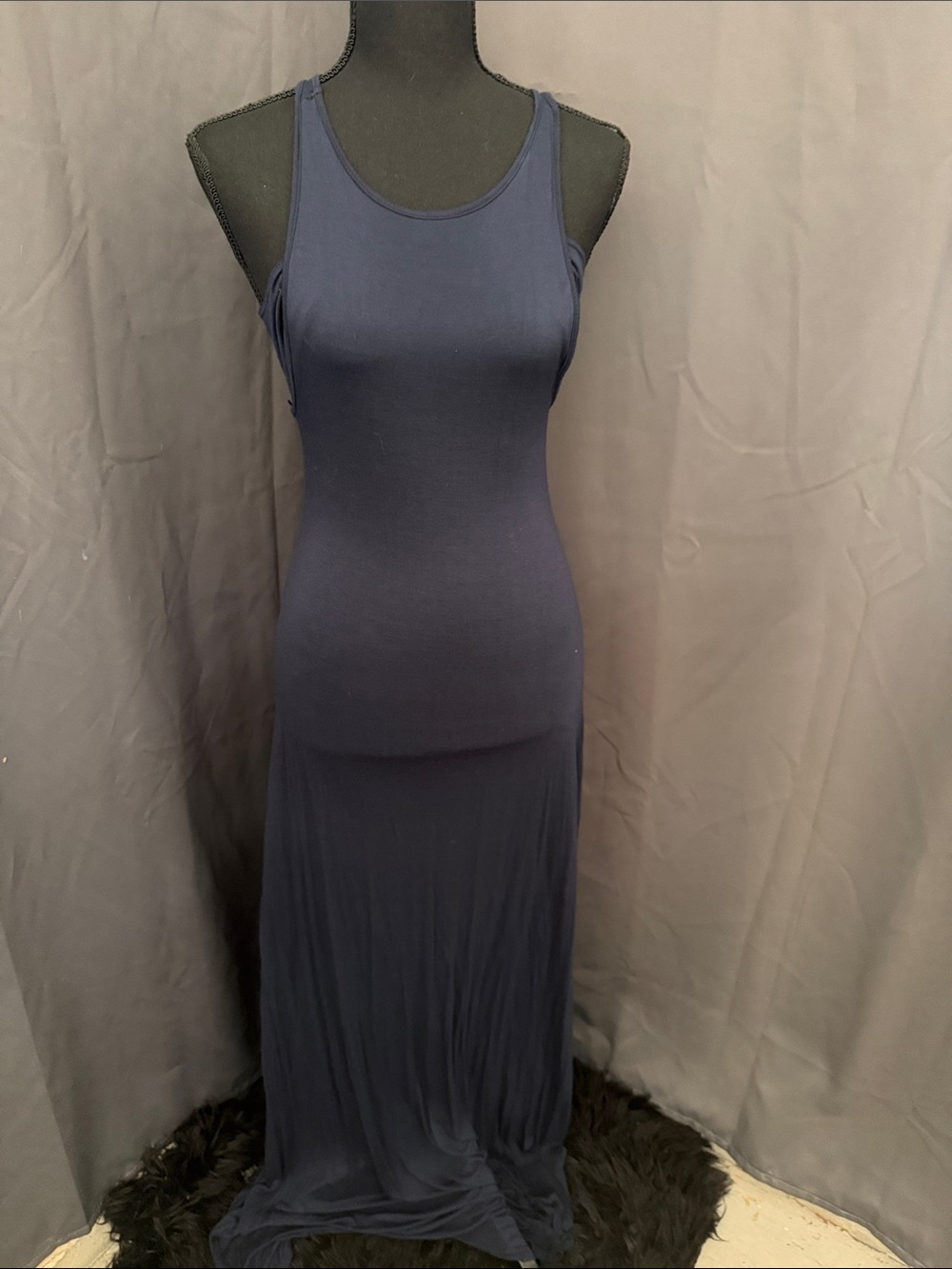 Nation LTD Navy Scoop Neck Maxi Dress
